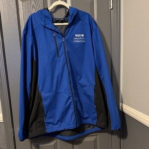 WGU Port Authority Blue and Black Jacket with Hood